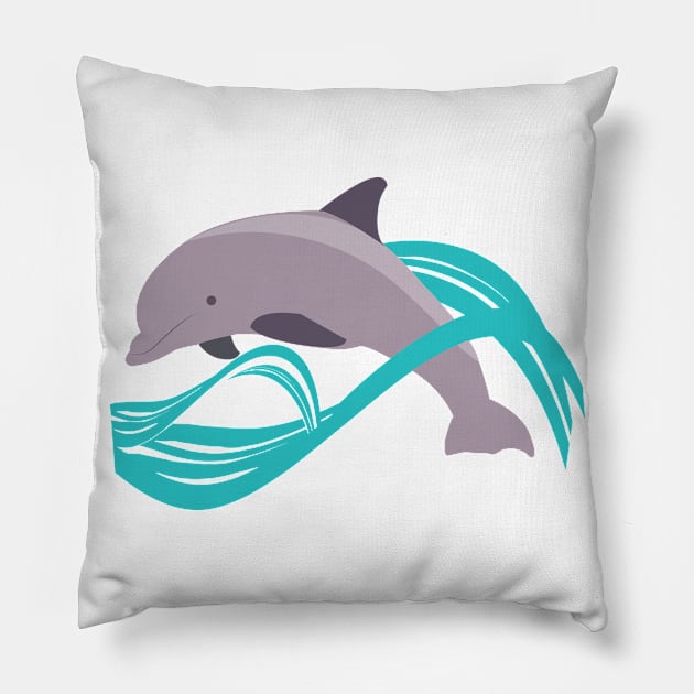 Dolphin Pillow by dddesign