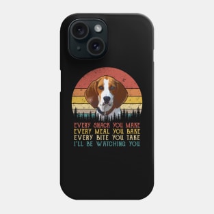 Vintage Every Snack You Make Every Meal You Bake Treeing Walker Coonhound Phone Case