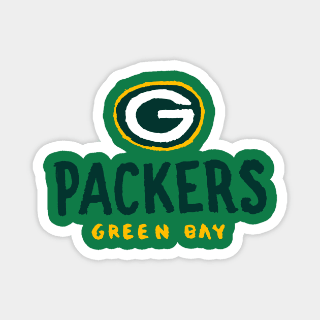 Green Bay Packeeeers 05 Magnet by Very Simple Graph