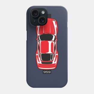 Red 959 Top View Phone Case