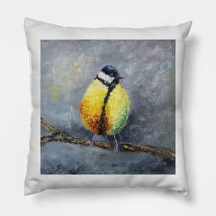 Great Tit Bird Pillow