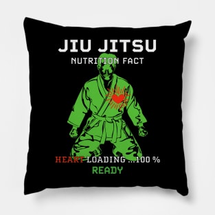 Funny Jiu Jitsu Nutrition Facts Pillow