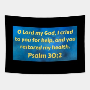 Bible Verse Psalm 30:2 Tapestry