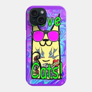 gothic,goth,nugoth,love,kitty,cat,cats Phone Case