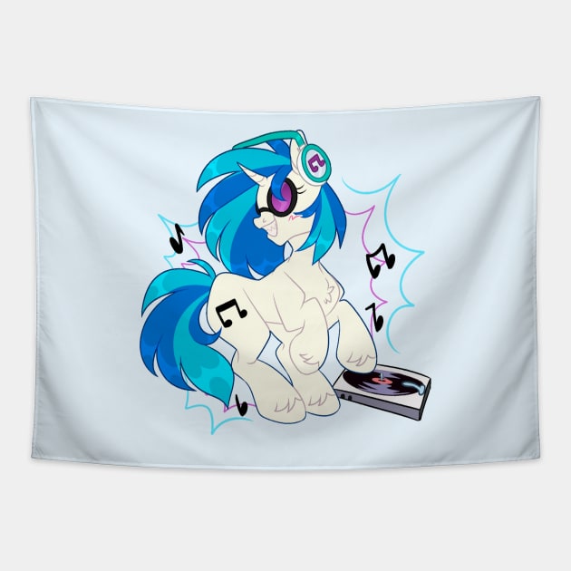 DJ PON3 Tapestry by Nullkunst