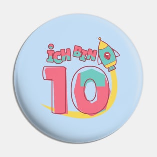 I am 10 | Happy Birthdays Gift Pin