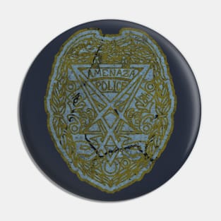 amenaza badge Pin