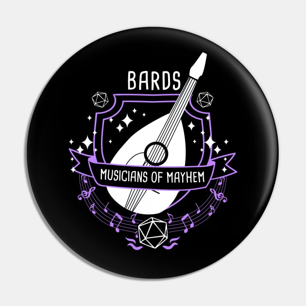 RPG Class Bard Pin by Emily Collins