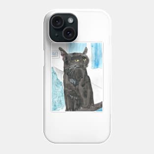 Davy Crockett, Cool Black Cat Phone Case