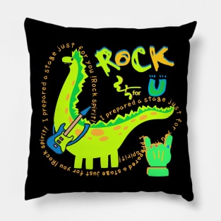 rock spirit, dinosaur Pillow