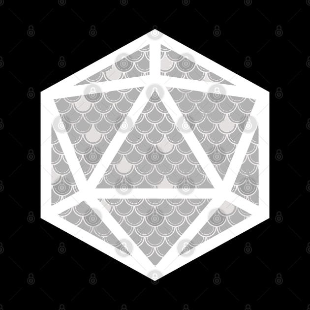 D20 Decal Badge - Scales White by aaallsmiles