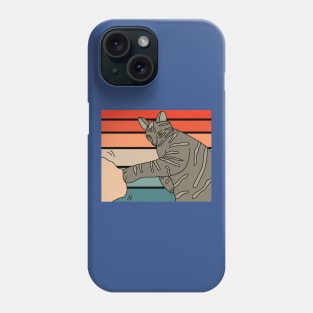 Best Retro Cat Owner Of All Time Phone Case