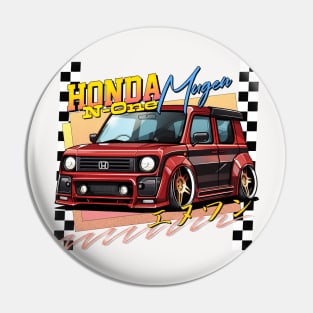 Honda N-One Mugen  // Retro Classic Car Lover Design Pin