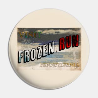 Frozen Run Postcard Pin