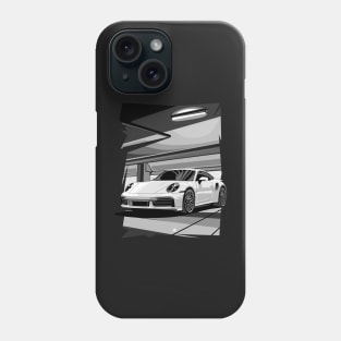 911 turbo illustration graphics Phone Case