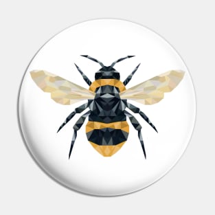 Geometric Bumble Bee Pin