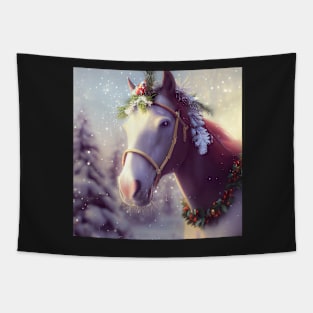 Christmas Horses Series Tapestry