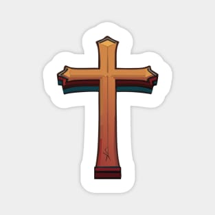 Wooden cross Magnet