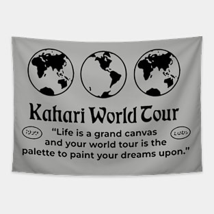 Kahari World Tour Black Tapestry