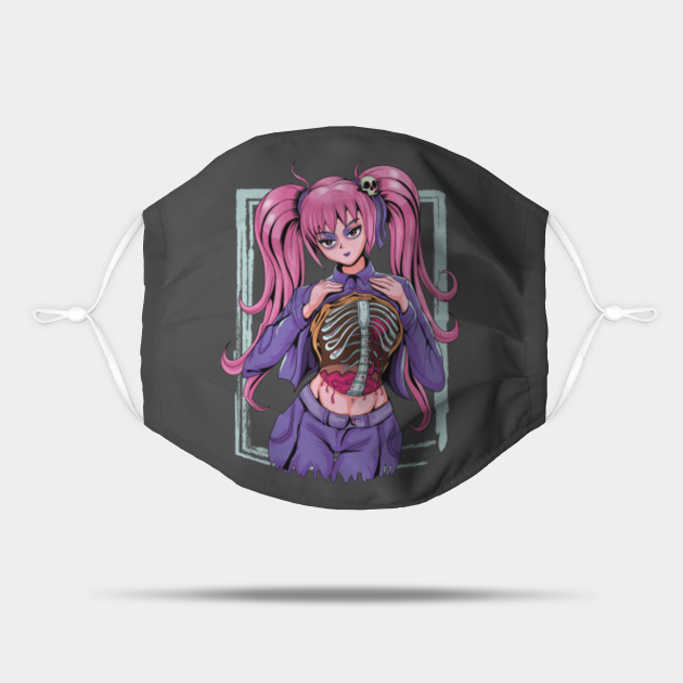 Spooky Anime Girl Waifu Halloween Pastel Goth Occult Nu Goth - Spooky Anime Girl - Mask | TeePublic Spooky Anime Girl Waifu Halloween Pastel Goth Occult Nu Goth - Spooky Anime Girl - Mask | TeePublic