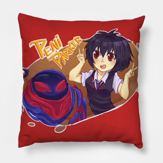 Peni parker Pillow by UnluckyAlpaca