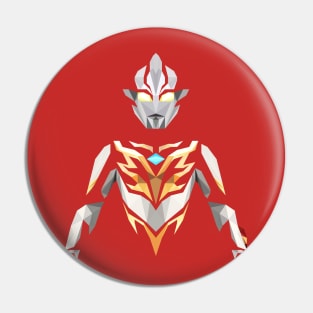 Ultraman Mebius Burning Brave (Low Poly Style) Pin