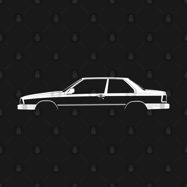 Volvo 780 Coupe Silhouette by Car-Silhouettes