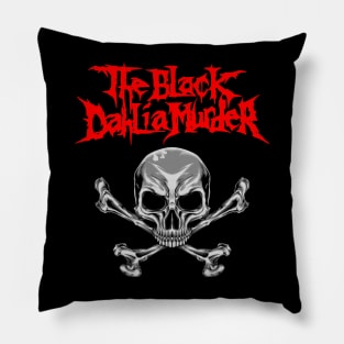 THE BLACK DAHLIA SKULL Pillow