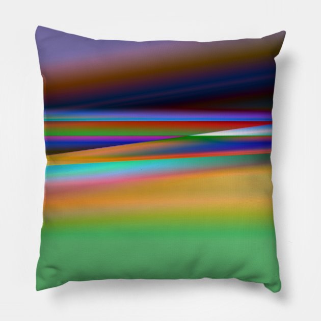 red blue green texture art Pillow by Artistic_st