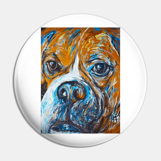 boxer dog Pin by Jeneralarts