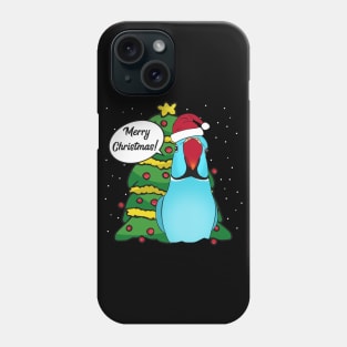 Merry christmas - blue alexandrine Phone Case