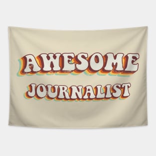 Awesome Journalist - Groovy Retro 70s Style Tapestry