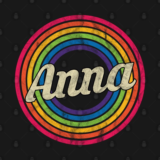 Anna - Retro Rainbow Faded-Style by MaydenArt