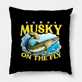 Musky Fishing Musky On The Fly Predatory Fish Pillow