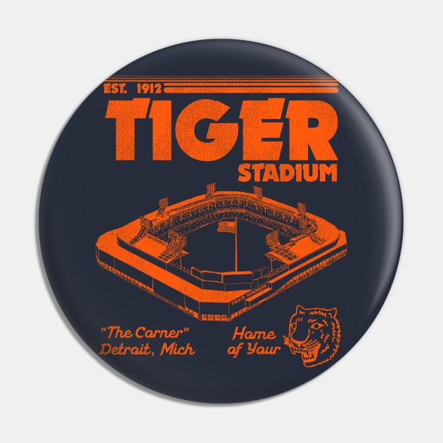 Defunct Tiger Stadium Detroit Michigan Pin by Defunctland