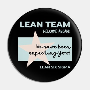 Lean Team, Welcome Pin