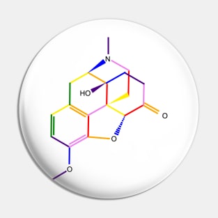 Oxycontin Molecule Rainbow Chemistry Pin