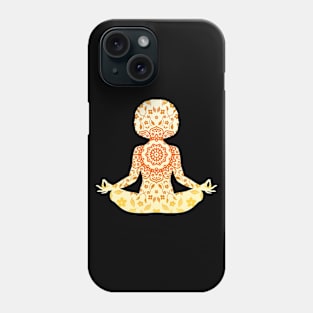 Meditation Floral Mandala Afro Phone Case