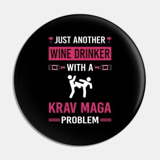 Wine Drinker Krav Maga Pin