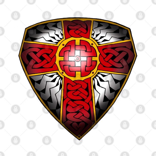 Celtic shield of Saint George. by Indigenous Bert