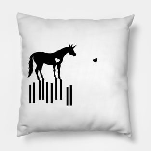 Love Connects Unicorn Pillow