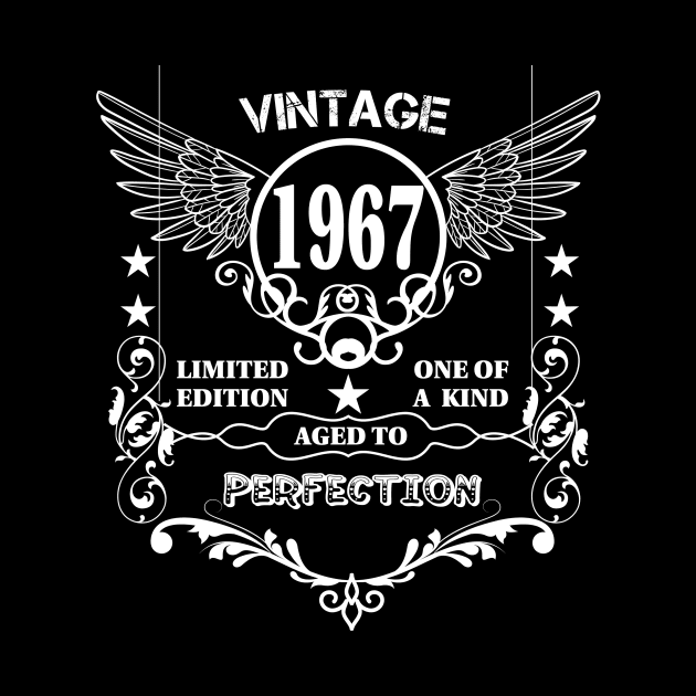 Vintage 1967 Aged To Perfection by Diannas