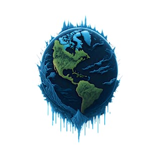 Planet Earth Design: Back To The Ice Age T-Shirt