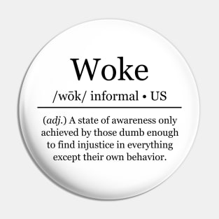 Woke Definition Pin