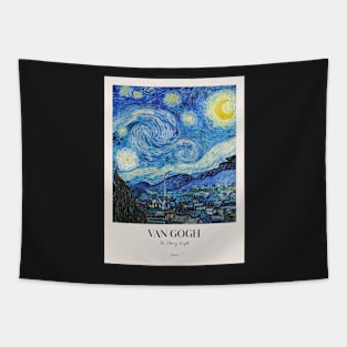 The Starry Night with text Tapestry