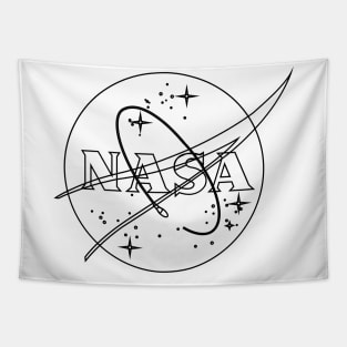 Nasa Retro Outline Tapestry