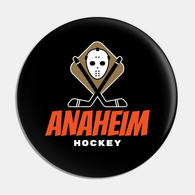 Anaheim ducks hockey Pin by BVHstudio