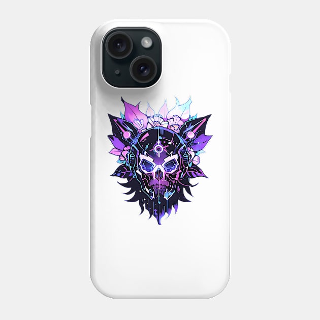 Cyberpunk Flowers Phone Case by CGI Studios