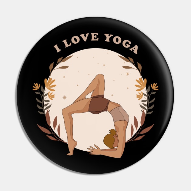 I love Yoga Pin by Dynamic Design