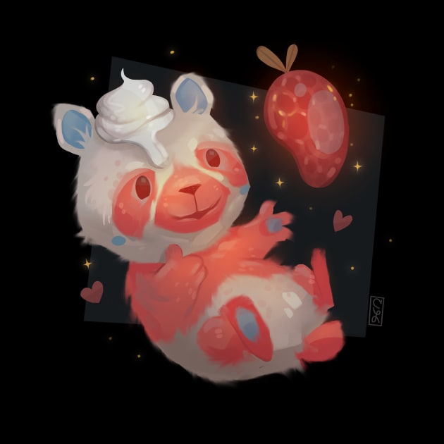 Strawberry Panda by Claire Lin